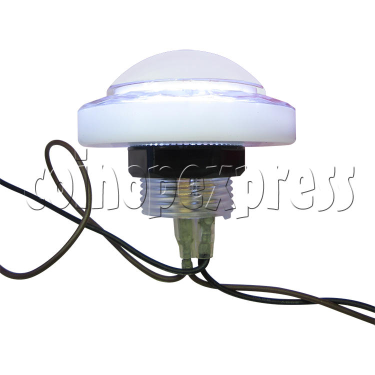 54mm Round Illuminated Push Button -White Color Body with Diamond Cut 37498 54mm Round Illuminated Push Button -White Color Body with Diamond Cut 37498