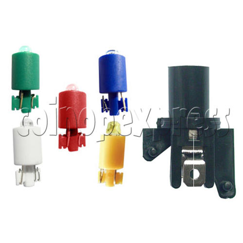 33mm Square Illuminated Push Button - Black Body with Color Top 8790 33mm Square Illuminated Push Button - Black Body with Color Top 8790