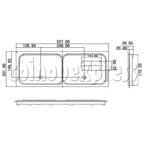 Coin Door for Horizontal Coin Mechanism 8905 Coin Door for Horizontal Coin Mechanism 8905