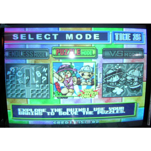 Tetris Plus 2 Arcade Game board - Game play -2 Tetris Plus 2 Arcade Game board - Game play -2