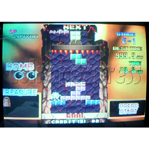 Tetris Plus 2 Arcade Game board - Game play -3 Tetris Plus 2 Arcade Game board - Game play -3