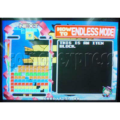 Tetris Plus 2 Arcade Game board - Game play -4 Tetris Plus 2 Arcade Game board - Game play -4