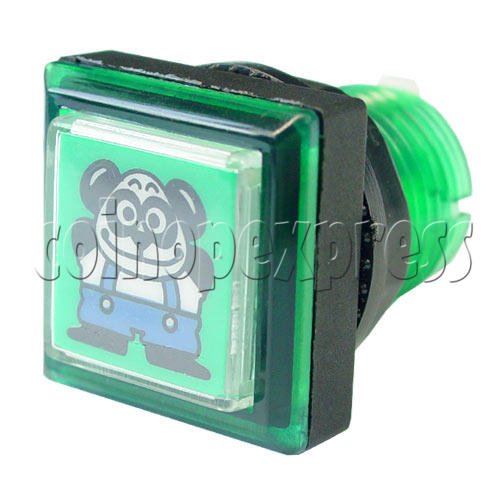 33mm Square Push Button with Cartoon 13103 33mm Square Push Button with Cartoon 13103