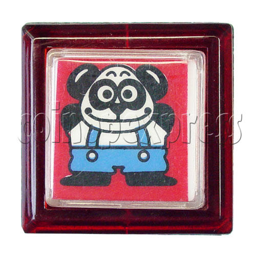 33mm Square Push Button with Cartoon 13105 33mm Square Push Button with Cartoon 13105