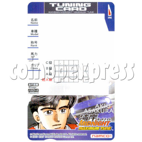 Memory Card for Wangan Midnight Maximum Tune 3 19587 Memory Card for Wangan Midnight Maximum Tune 3 19587