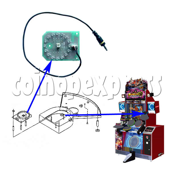 Blue LED PCB for Cymbal Pad 21279 Blue LED PCB for Cymbal Pad 21279