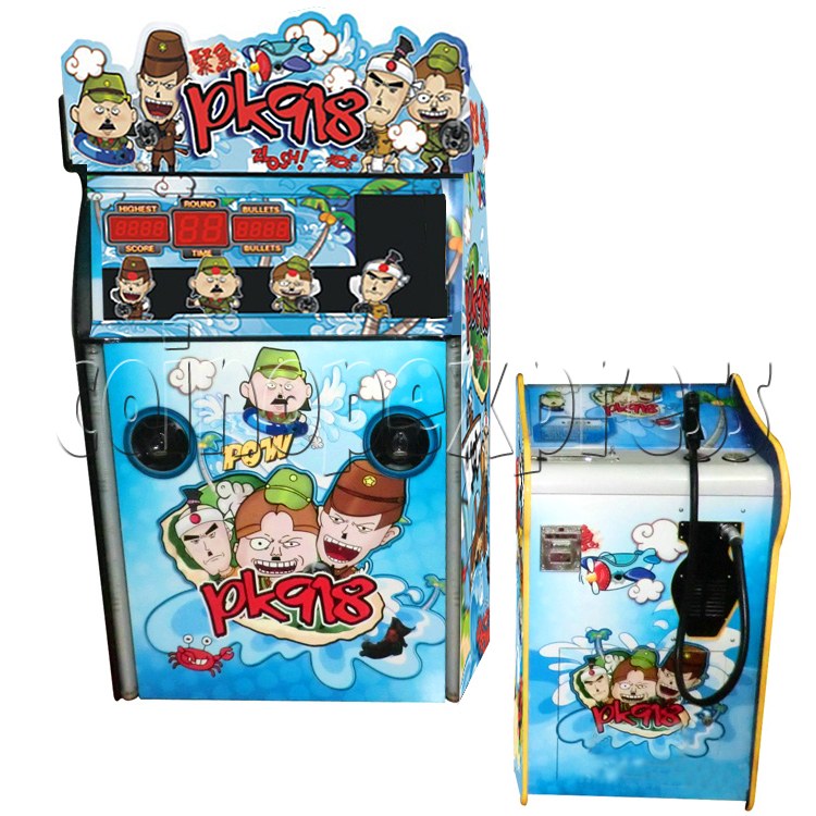 Cartoon Man Targeting shooting game (4 players)